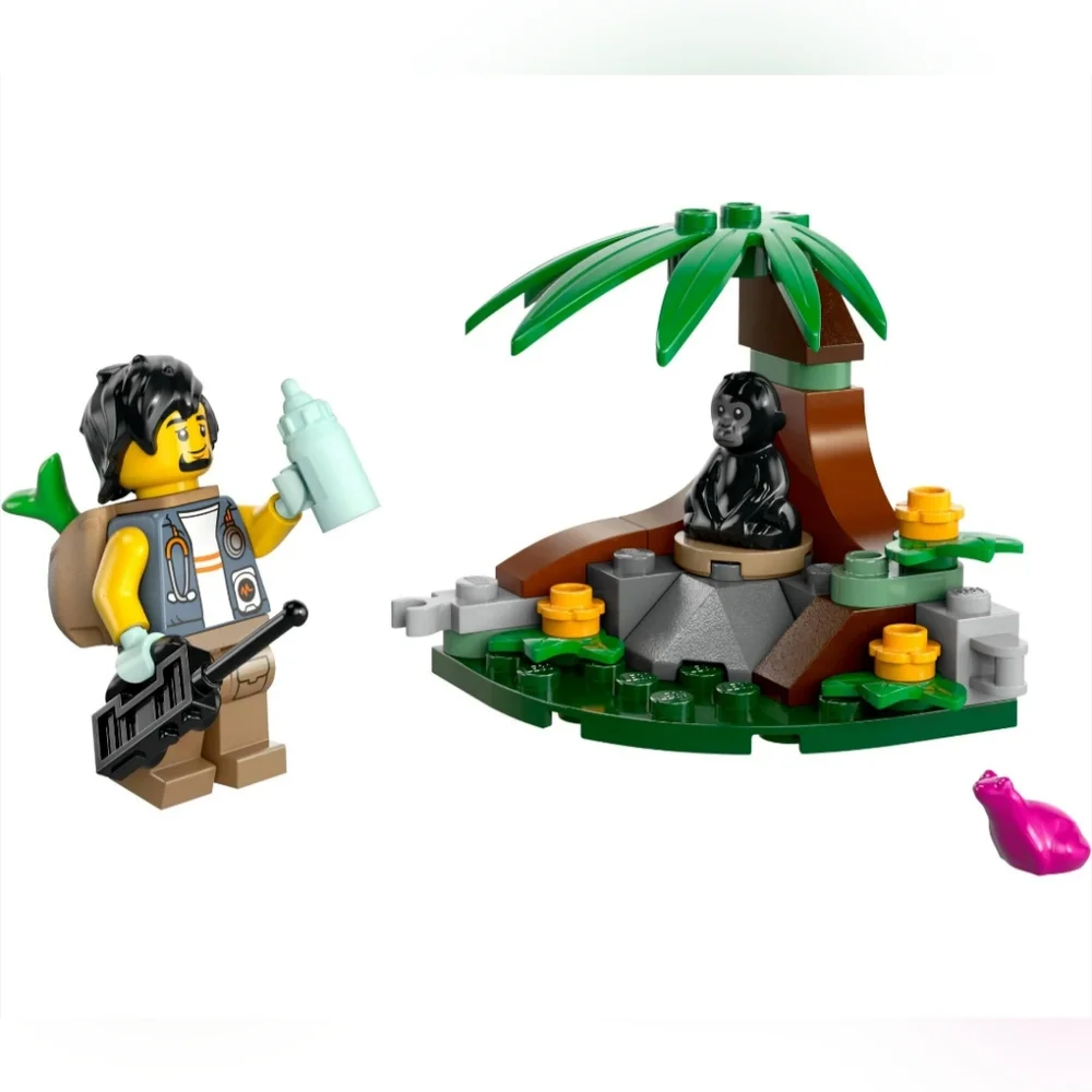 LEGO City 30665 Baby Gorilla Encounter Track NWT Building Toy Set